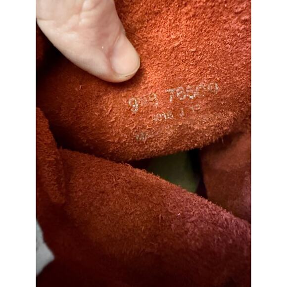 Vintage Frye Veronica Short Moto Engineer Boot Red Leather Women size 9.5 - Picture 7 of 7